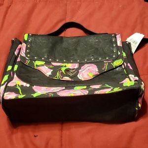 Betsey Johnson rose print purse